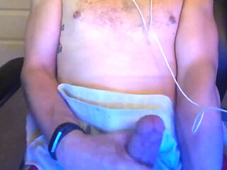 Jerking off my big cock