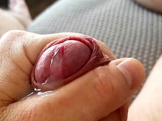 Amateur Uncut Cock Masturbation