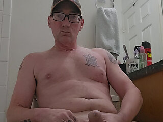 Sneaking one in the bathroom