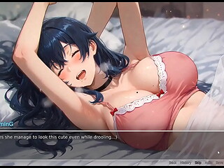 Bluring the walls [ ROMANCE Hentai Game ] Ep.6 wet dreams with HORNY CROWD on the BEACH !