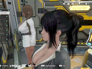 Big titty adventure in Operation Lovecraft featuring some serious ass action
