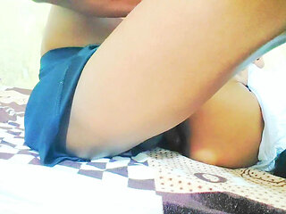 Beautiful Young Stepsister Come in My Room and Ask for Do Something New with Her and I Do Pusssy Massage with Her 18+