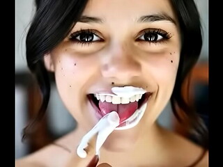 Jenna ortega playing with sperm