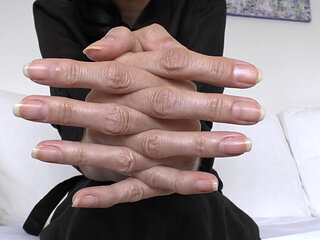 Hand Fetish and Natural Fingernails, Black Dress, JOI, Lady Victoria Valente