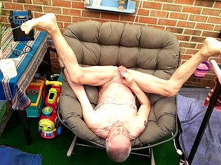 Big cock masturbate, moaning cum, anal toy