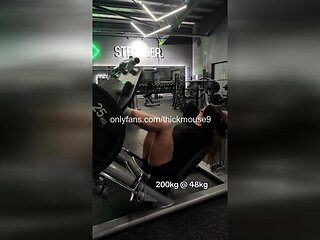 TikTok Live Gym Gangbang: 5 Strangers Breed 18yo Pussy