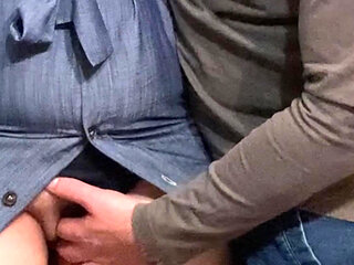 Perv Stepbrother Rubbing My Pussy in Subway