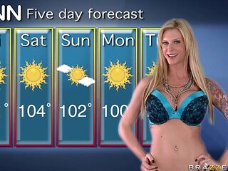 Brazzers Exxtra featuring Brooke Brand's long legs scene