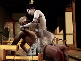 Old Wang's Young Lady Companion Attends to Him