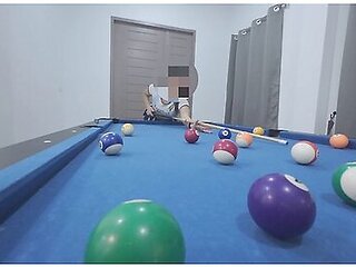 Thai Girl Climbed The Pool Table... And Got F*cked Hard!