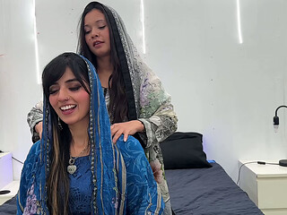Incredible Threesome With Two Arabs With Big Tits and Tight Pussies - Aaliyah Yasin and Jade Presley