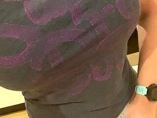 Pee Desperation After a Run, Pissing Into My Thong