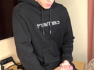 Young Guy's Thick Rope Cum Spray