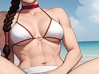 Tai Lee Has Sex with Avatar on the Beach