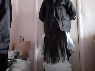 I Quickly Cum in My Neighbor's Mouth Because Her Husband Had Already Started to Open the Front Door