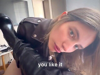 Two Women Enjoying Leather Fetish