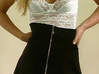 Cute Blondie From Germany Slowly Takes Everything off Her Body