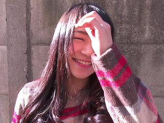 A Cute Smiling Beauty Visits an Amateur's House with a