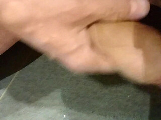 Pissing and jerking off