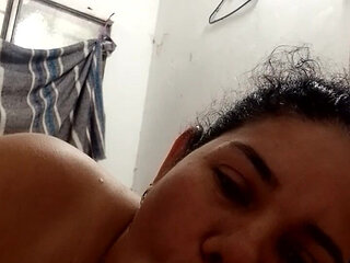 Beautiful Girlfriend Sucking Deep Throat