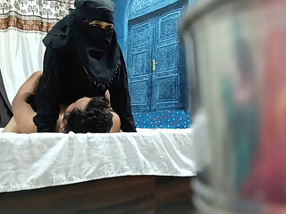 Desi Muslim Housewife Neighbor Fucked Hard in Missionary & Doggy - Big Ass Hijab Cutie