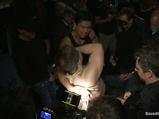 Gang Fucked on the Pool Table in Public