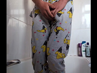 Holding and wetting pjs 18 yr old lad