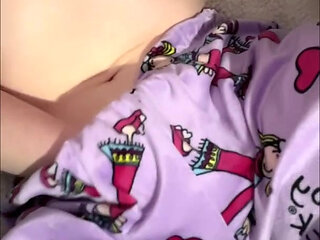 Desperate girl can't hold her pee and floods her panties