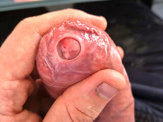 Tight Foreskin Stroking Until I Leak Everywhere