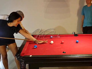 The Hot Girls Wanted to Learn How to Play Pool and Ended up Getting a Dick