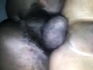Black Bareback Amateur Cums in Ass