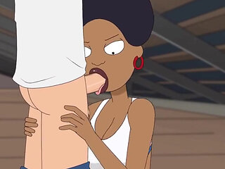 Rick and Morty - a Way Back Home - Sex Scene Only - Part 51 Reka Blowjob by Loveskysanx