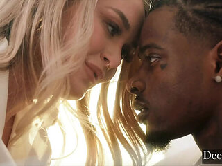 Gorgeous Blonde Natalia Starr Rides Huge BBC Hard in Doggystyle - Deep Throat & Pussy Licking