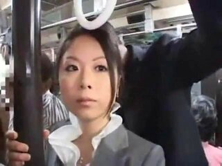 Japanese Black Train Grope: Blowjob, Asian  Interracial Porn