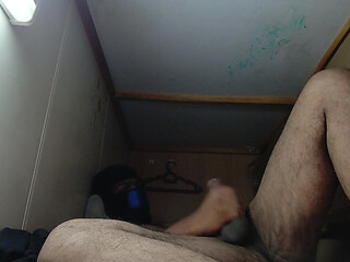 Cum out video alone in home