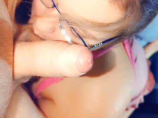 Started with Handjob Then Into Blowjob Then He Exploded in My Mouth