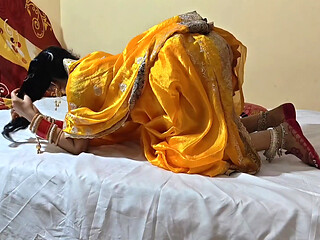 A wife is enjoying her married life with her husband.