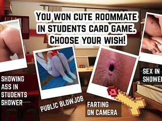 You beat the students at a card game. Now they grant your wishes.