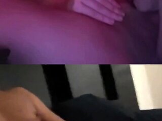 Random teen fucks her dildo on chat