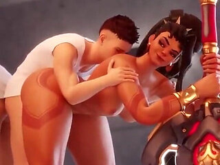 Cute Demon Waifu Backing Her Ass up on a Thirsty Gooner Cock