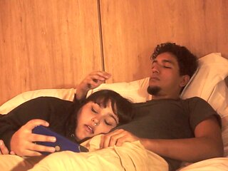 Chubby step-sister Alisongonzalez26 surprises me with a blowjob while we watch a movie
