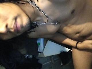 Guy with Good Cock in the Bathroom