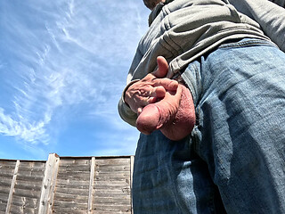 Wanking and Cumming Outside Friend's House Wearing Jeans - Rockardglans