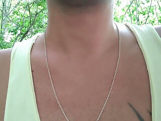 Play with Thick Cum on Lips and Swallow After Guy Left