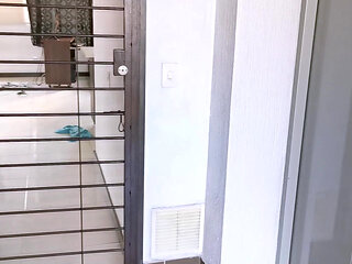 Beautiful Latina Gets Fucked by a Stranger in Her Own Home, I Leave Her Cream on Her Pink Pussy