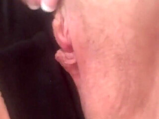 Wanking in Dirty Old Black Knickers with Stains - Julie Cunningham