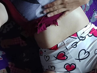 Colombian Touches Her Pussy and Her Big Tits