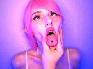 Cosplay Sparkly Elf: Blowjob, Hardcore  Amateur Porn