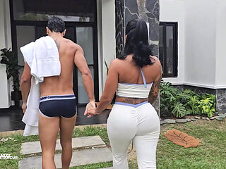 My girlfriend makes my stepsister ride my cock for a hardcore threesome - Max Betancur, Mariana Martix & Alejandra Palacios