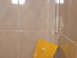 Flooded Mask Dishwashing in Wetsuit & Heels - Wet Mess Fun